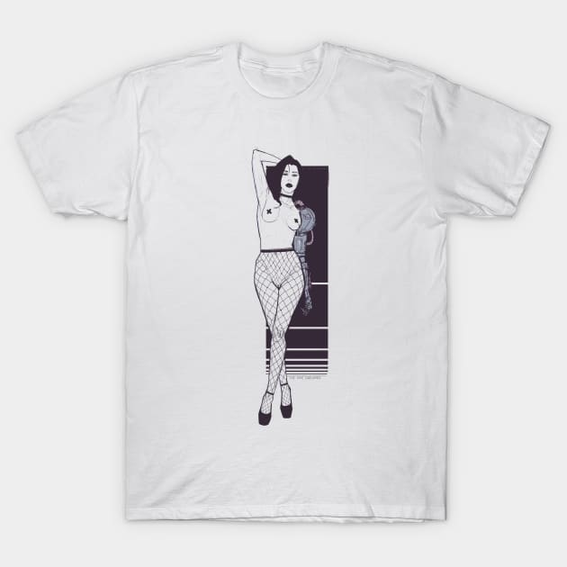 Cyborg Pin up T-Shirt by ThePipeDreamer